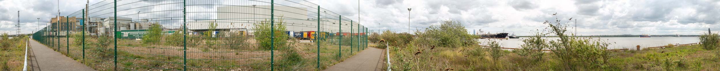 Landscape Visual Impact Assessment Photography in Essex by Sussex Photographer (2) A landscape visual impact assessment photograph taken for my client looking towards the development site from the side of an existing warehouse structure