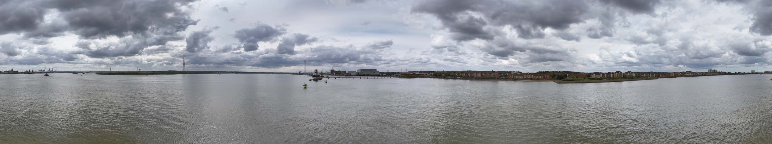 Landscape Visual Impact Assessment Photography in Essex by Sussex Photographer (6) A landscape visual impact assessment photograph taken for my client looking towards the development site from the viewpoint of a passing ship