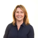 A LinkedIn portrait photo taken for a woman working in a Sussex Business